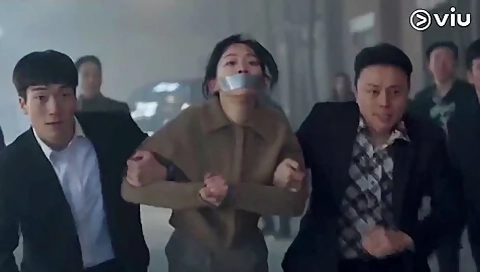 Korean Woman Tape Gagged