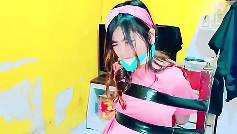 Indonesia Bound And Gagged